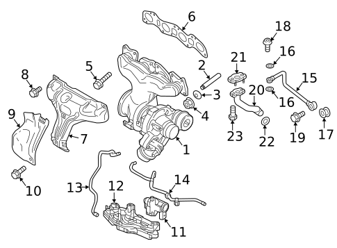 Turbocharger & Components for 2007 Volvo V50 #4