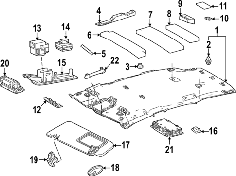 Interior Trim - Roof for 2025 Lexus NX350h #3