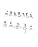 6502720 - Electrical: Hex Flange Lock Nut for Mopar Image