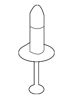 11561878 - Body: Wheelhouse Liner Retainer for Saab: 9-7x Image