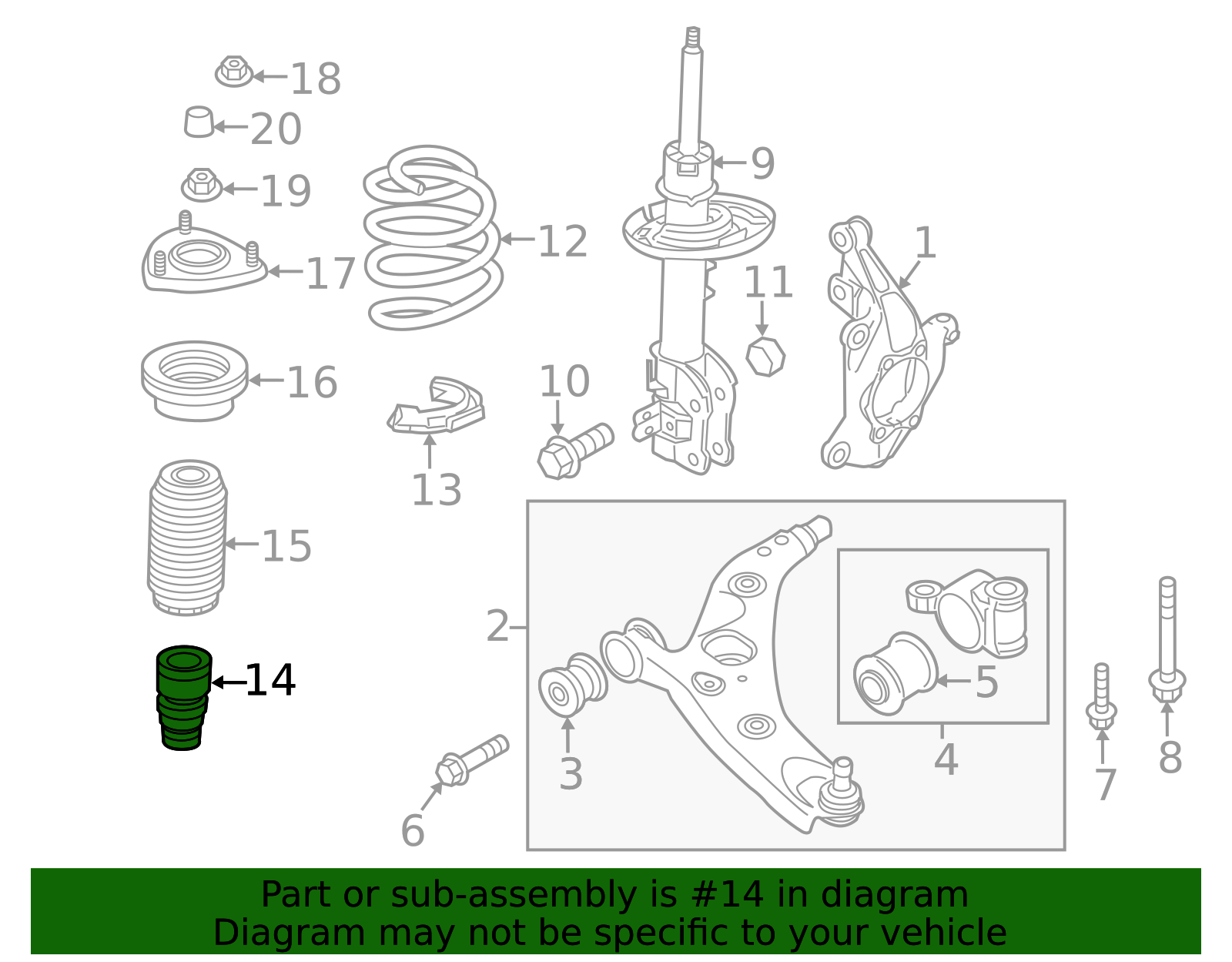 KD35-34-111 - Strut Bumper 2013-2016 Mazda CX-5 | Mazda-Parts