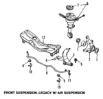 20201AA041 - Suspension: Bushings for Subaru: Impreza, Legacy Image