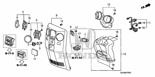 Center Console (2) for 2012 Honda Pilot #0