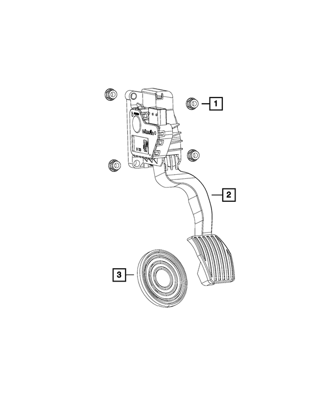 68427839AA - Fuel: Non Adjustable Pedal Assembly for Mopar Image