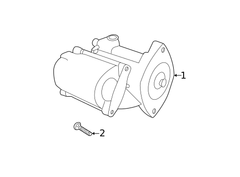 Starter for 2001 Chrysler Sebring #2