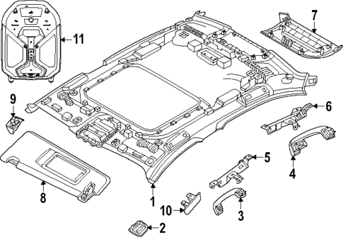 Interior Trim - Roof for 2024 BMW i5 #0