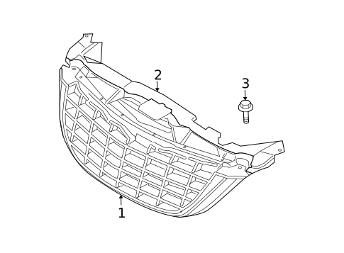 Grille & Components for 2007 Chrysler Pacifica #0
