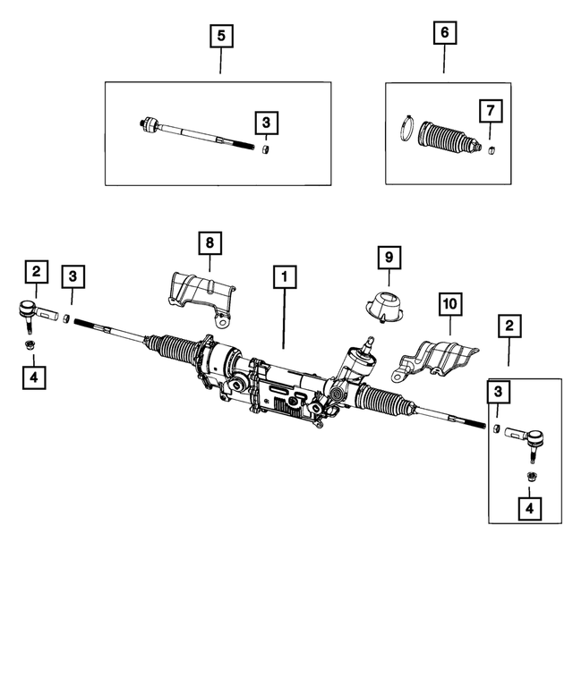 68624785AA - Steering: Rack And Pinion Gear for Mopar Image image