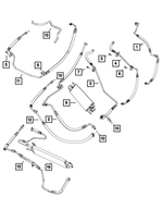 68217587AC - : Power Steering Return Hose for Mopar Image