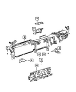 68730586AA - Interior Trim: Beam Reinforcement for Mopar Image