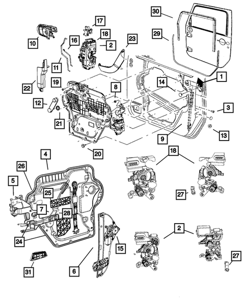 Front Door for 2009 Jeep Wrangler #0
