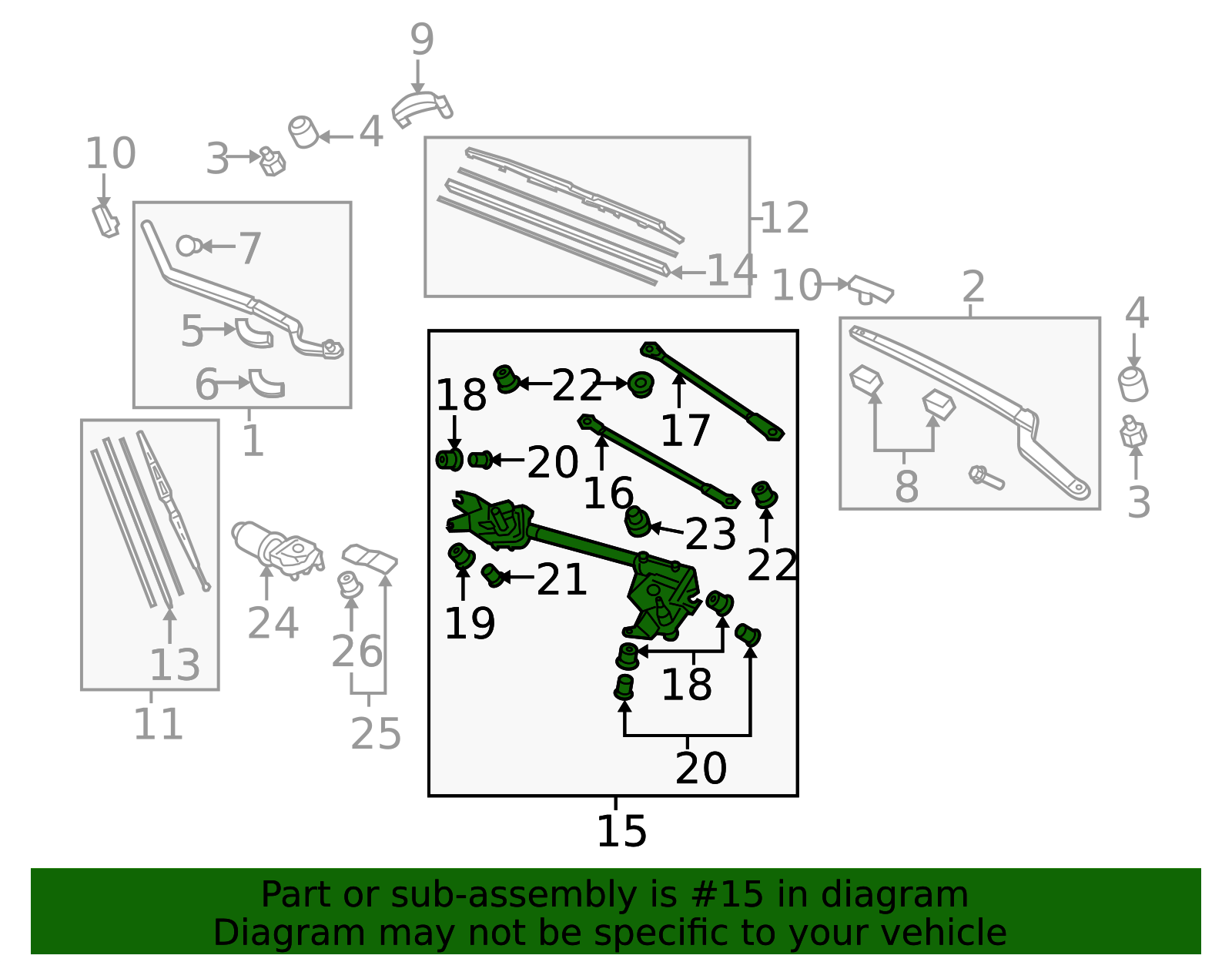 Genuine OEM Acura - Wiper Linkage Part# 76530-SJA-A01 | Acura
