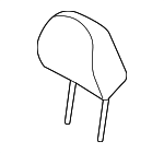 887001WAA0BBW - Body: Headrest for Kia Image