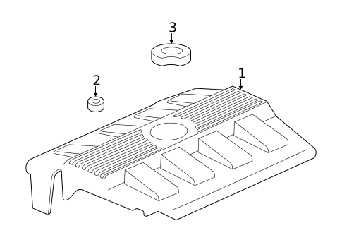 Engine Appearance Cover for 1998 Cadillac Seville #0