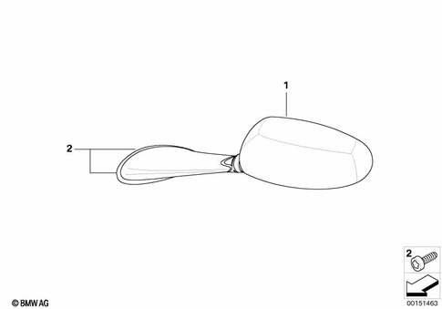 Mirrors, Trim, Storage Compartments for 2008 BMW-Motorrad K 1300 GT #0