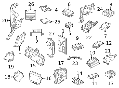 Electrical Components for 2013 Mercedes-Benz S600 #6