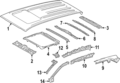 Roof & Components for 2023 Toyota Corolla Cross #0