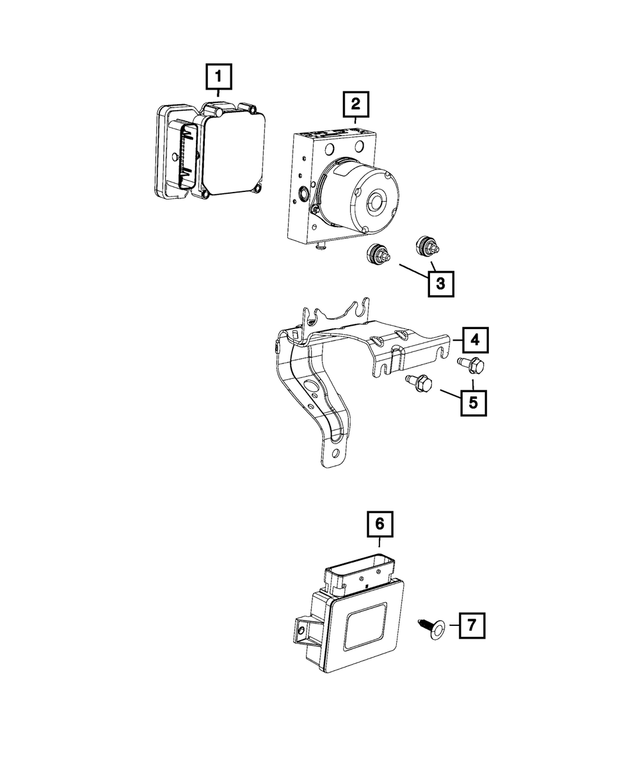 68234917AB - Electrical: Anti-lock Brake System Module for Mopar Image image