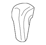 54130TA0A81ZB - : 2008-2009 Honda Accord - Knob Assembly Select *NH609L* (Silver) for Honda: Accord Image