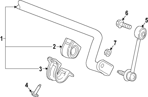 Stabilizer Bar & Components for 2024 Chevrolet Traverse #0
