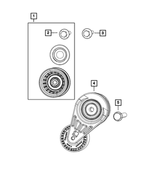 6104225AA - Cooling: Hex Flange Head Bolt for Mopar Image
