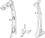 N1WZ2624382C - : Center Pillar Reinforced for Ford: Ranger Image