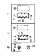 4892203AA - 4.0L Gas; Engine: Cylinder Head Cover, Left for Mopar Image image