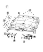 6LQ99PS4AJ - Interior Trim: Headliner for Mopar Image