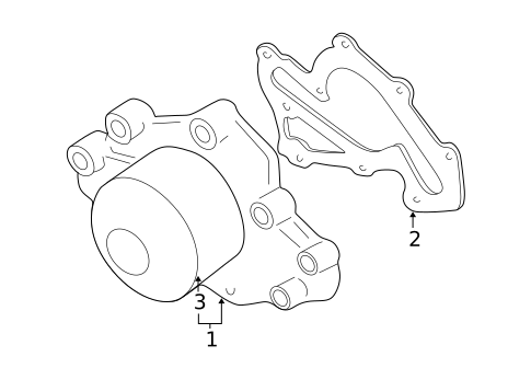 Water Pump for 2001 Kia Optima #0