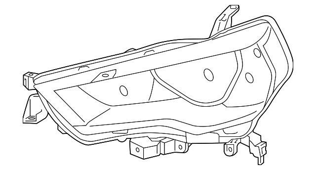81140-35620 - Headlamp Right 2021-2024 Toyota 4Runner
