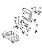 7CB79U00AA - : Door Handle Cap, Right for Fiat: 500X Image