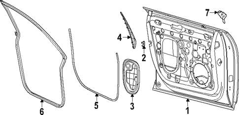 Door & Components for 2024 Porsche Macan #0