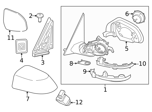 Mirrors for 2021 BMW X4 #0
