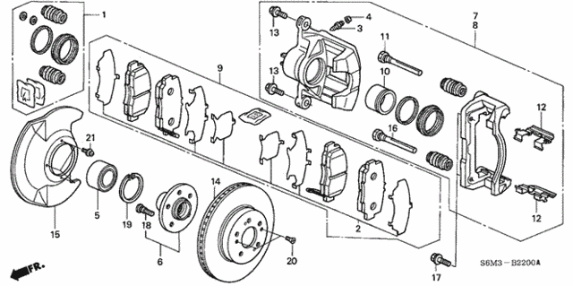 Front Brake for 2002 Acura RSX #0