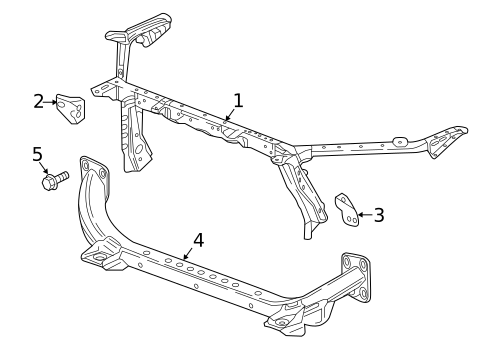 Radiator Support for 2017 GMC Acadia #0