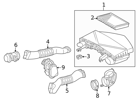 Air Intake for 2001 Mercedes-Benz E55 AMG #0