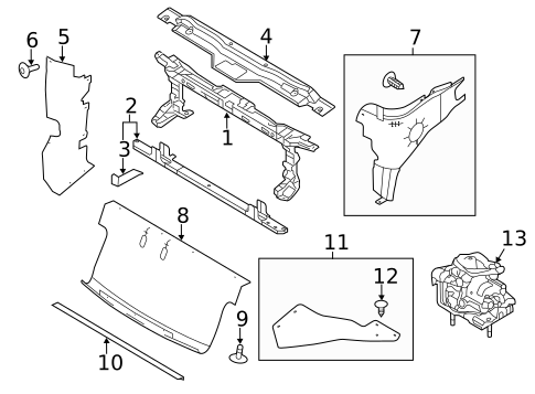Radiator Support for 2012 Ford F-150 #0