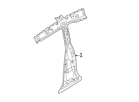 Center Pillar for 2014 Kia Forte Koup #0