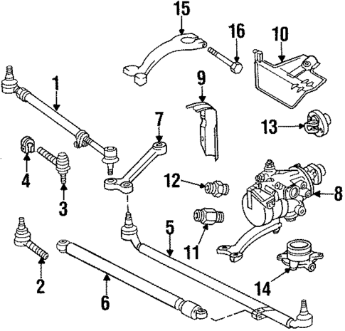 Steering Gear & Linkage for 1990 Mercedes-Benz 500SL #0