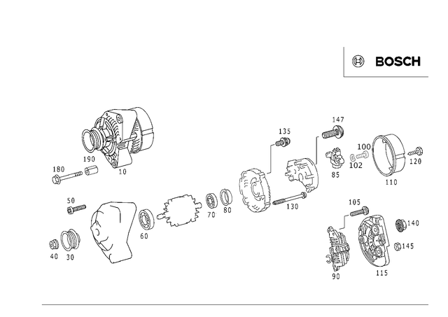 304014010008 - Electrical Equipment and Instruments: Hexagon Head Bolt for Mercedes-Benz: C230, SLK230 Image image