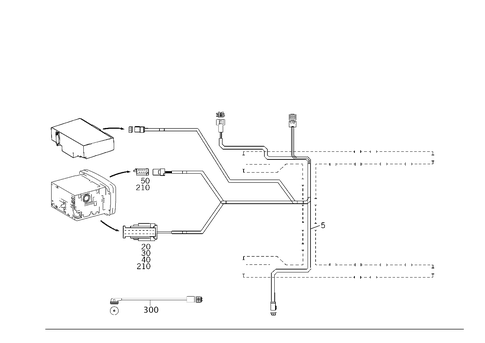 Cable Harness for Comtrol Display System Oms for 2001 Mercedes-Benz C240 #0