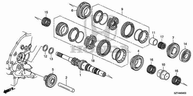 MT Mainshaft for 2012 Honda CR-Z #0
