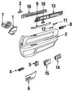 20684132 - Body: Mirror Trim for GM Image
