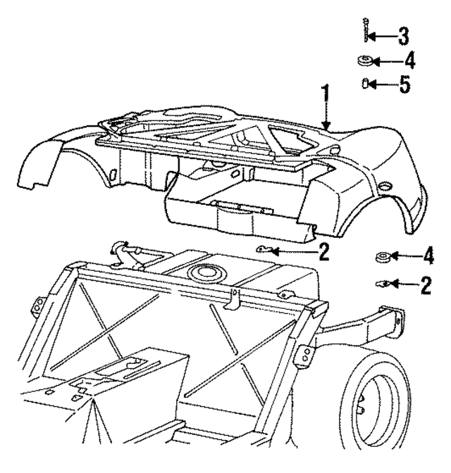 4865434AB - Body: Rear Body Panel for Mopar Image