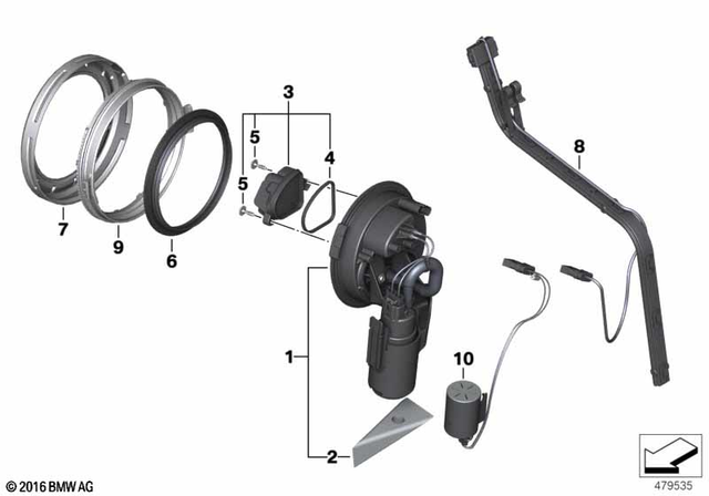 16147708071 - : Fuel Pump Assembly for BMW-Motorrad Image