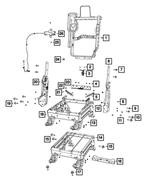 68272059AC - Interior Trim: Front Seat Back Frame for Mopar Image
