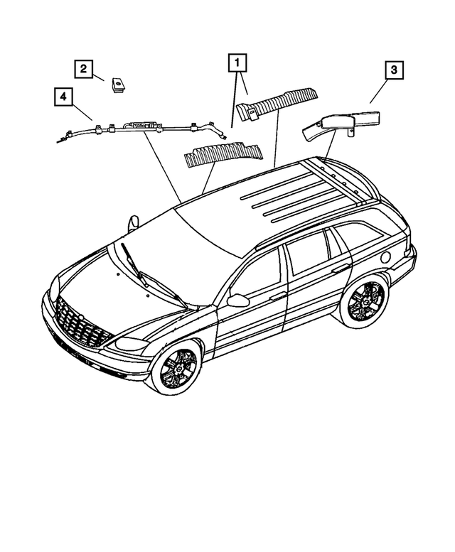 5028319AH - Electrical: Side Air Bag Counter Measure, Left Front for Mopar Image image