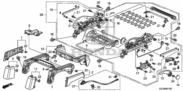 Front Seat Components (L.) (Manual Height) (1) for 2006 Honda Ridgeline #0