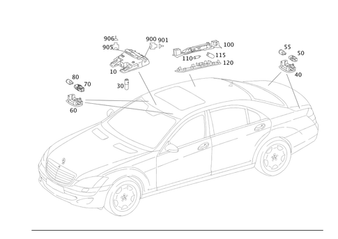 Interior Lamps for 2000 Mercedes-Benz S500 #0