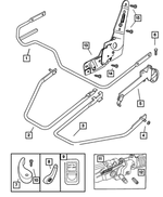 4883485AA - Interior Trim: Seat Release Handle for Dodge: Dakota Image